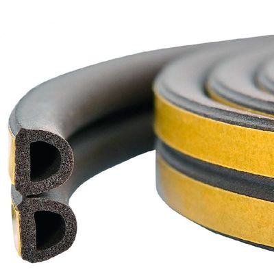Accessoires de fenêtre en aluminium EPDM Rubber Seal Strip Hauteur de pile 3-25mm Largeur 3-50mm Parfait pour les portes coulissantes et les fenêtres