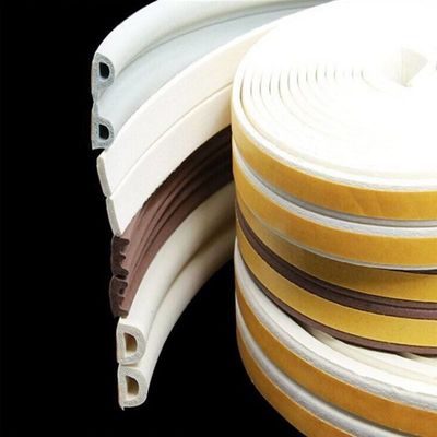 Stripe météorologique personnalisée en forme de D auto-adhésif en caoutchouc pour porte et fenêtre pour isolation acoustique d'appartement