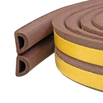 100% PP bande d'étanchéité en caoutchouc de silicone en Pvc, plate extrudée Epdm porte fenêtre en forme de E