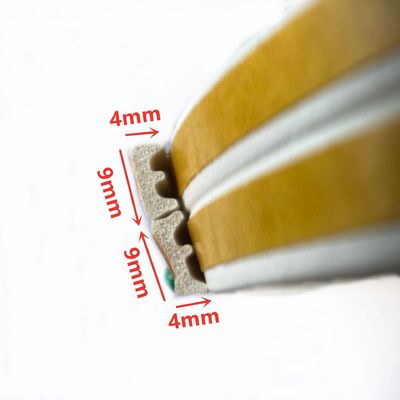 Bandes d'étanchéité en caoutchouc pour portes et fenêtres BRUNE BLANC pour la protection contre les intempéries
