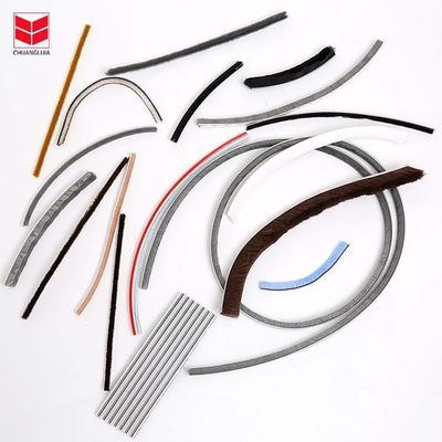 Appartement CLJ Brosses à cheveux Température Décapage pour fenêtre Sous la porte Jamb Extérieur Automobile Stripe de scellé NOIR