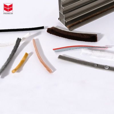 Pile de laine de silicone imperméable à l'eau Bandes météorologiques Bandes d'étanchéité pour les portes et les fenêtres