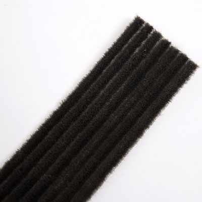 Pile de laine de silicone 3P bandes météorologiques avec caoutchouc pour portes et fenêtres en aluminium