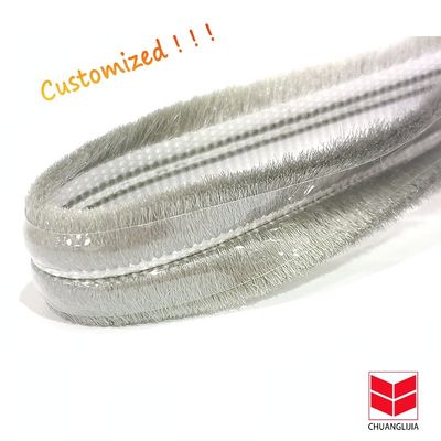 Tissu imperméable à l'eau bande météorologique à nageoires pour portes et fenêtres bande de pile de laine couleurs durables NOIR/GRAS/BRUN/BLANC/AUTRE