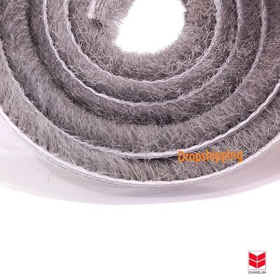 Noir/gris/brun/blanc/autres couleurs Pinceau de porte et de fenêtre Stripe de scellé en laine en haut de la pile Stripe météo pour appartement
