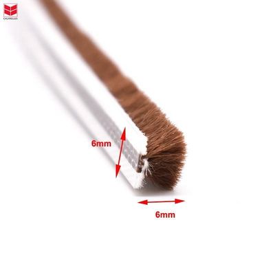 Pile en silicone bande météo pour fenêtres et portes en aluminium 3-25 mm Hauteur de pile / largeur de 3-50 mm NOIR/GRAS/BRUN/BLANC/OTHE
