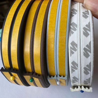Pile étanche au vent bande météorologique pour la porte et la fenêtre auto-adhésif silicone 3-25 mm Hauteur de pile 3-50 mm Largeur à l'opposé