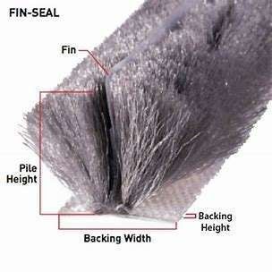 ISO9001 2008 Certifié étanchéité de pinceau brun bandes d'étanchéité de fenêtre de porte en noir/gris/brun/blanc/autres couleurs pour la performance