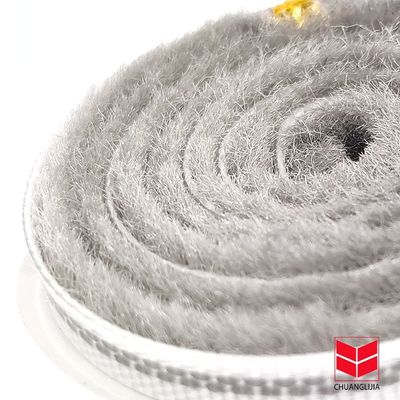 3-50mm largeur porte coulissante fente de laine en alliage d'aluminium bande de pinceau de décapage météo pour en noir/gris/marron/blanc/autre