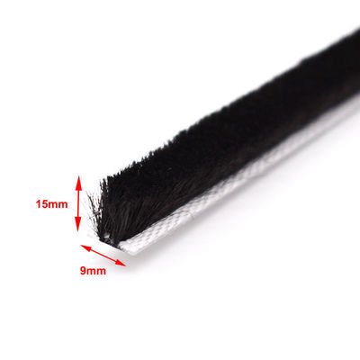 100% PP 3p Gris Noir Fenêtre et Porte Pile étanche au silicium Piste météo en plastique Largeur 3-50 mm Hauteur de pile 3-25 mm