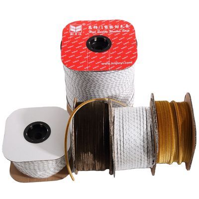 Tape d'étanchéité étanche à l'eau étanche à l'air en laine à pile droite brosse à profil en aluminium pour la protection contre les intempéries