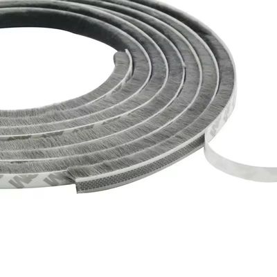CLJ portes en aluminium fenêtres pinceau en laine rayures météorologiques avec protection contre la poussière des nageoires NOIR/GRAS/BRUN/BLANC/AUTRE 100% PP