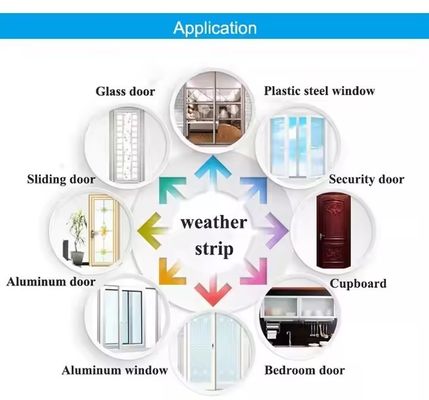 Conception moderne à l'épreuve de la poussière à l'épreuve du vent pile météo bande pour la porte et la fenêtre maintenance facile