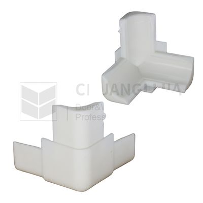 Joints d'angle en plastique de conception moderne pour les accessoires de cadre de fenêtre à écran en aluminium
